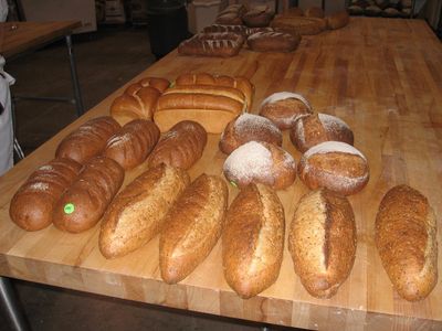 several loaves on display