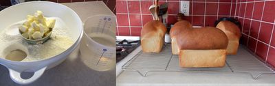 Before and after: from ingredients to bread
