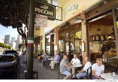 Caffe Puccini in San Francisco's North Beach neighbourhood