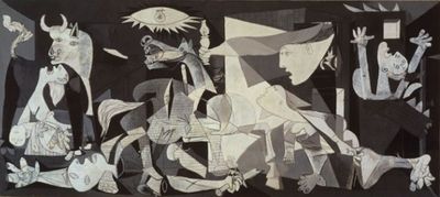photo of Picasso's painting Guernica