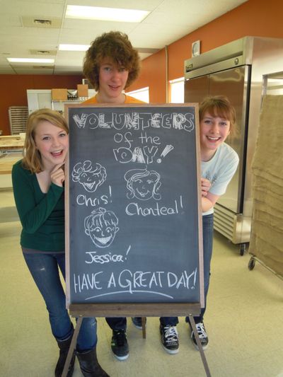 Chonteal, Chris and Jessica, our Saturday front crew