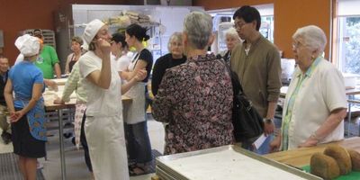 Cindy leading a tour at our Open House