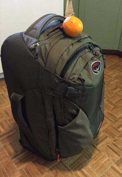 packed suitcase