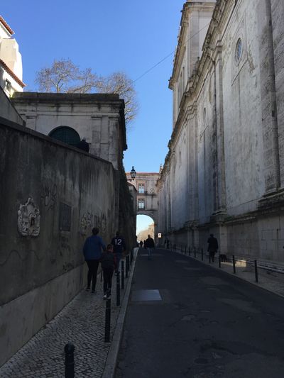 walkway leading to the archway
