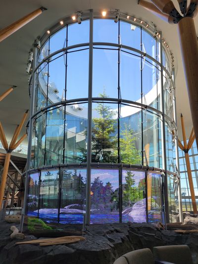 atrium at Vancouver International Airport