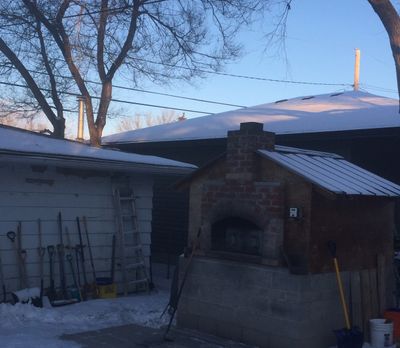 sunrise over the oven
