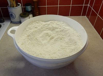 mixed up dry ingredients