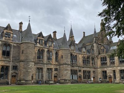 One of two inner courtyards at the University of Glasgow