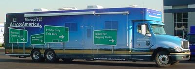 Microsoft Across America van