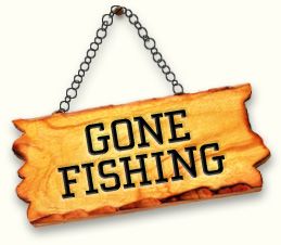 gone fishing sign