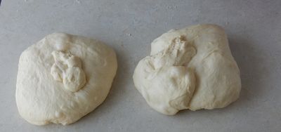 two equal pieces