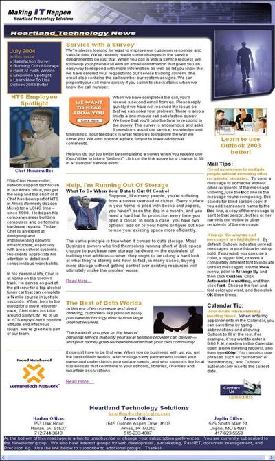 HTS e-Newsletter