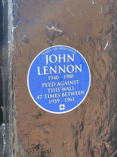 John Lennon historic plaque
