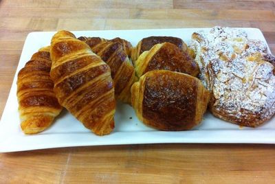 Croissants, Pain au Chocolat and Bear Claws, Orange Boot Style