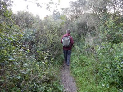 Mark on a very narrow path
